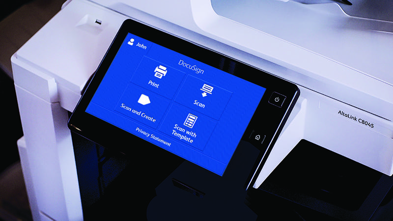 Schermo scanner DocuSign Schermo scanner DocuSign