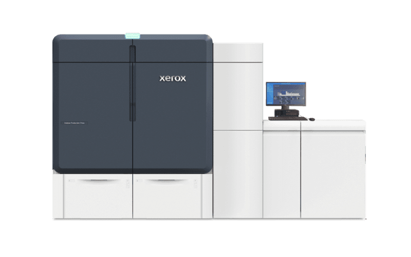Stampante di produzione Xerox® Iridesse® vista frontale